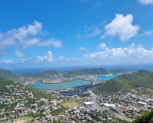 foto di sint marteen dall'alto